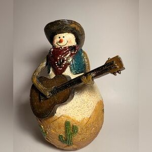 Cowboy Snowman Southwestern Holiday Decor